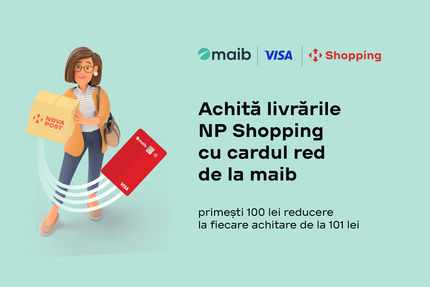 Получите 100 леев на доставку сервисом NP Shopping!